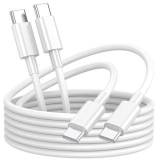 2Packs USB C to USB C Cable ,Type C Quick Charger Cord PD 5A 60W Fast Charging with MacBook Pro, iPad Mini 6, iPad Air 4, iPad Pro 2020, Samsung Galaxy S23+/S22 Ultra, Note 20 Ultra