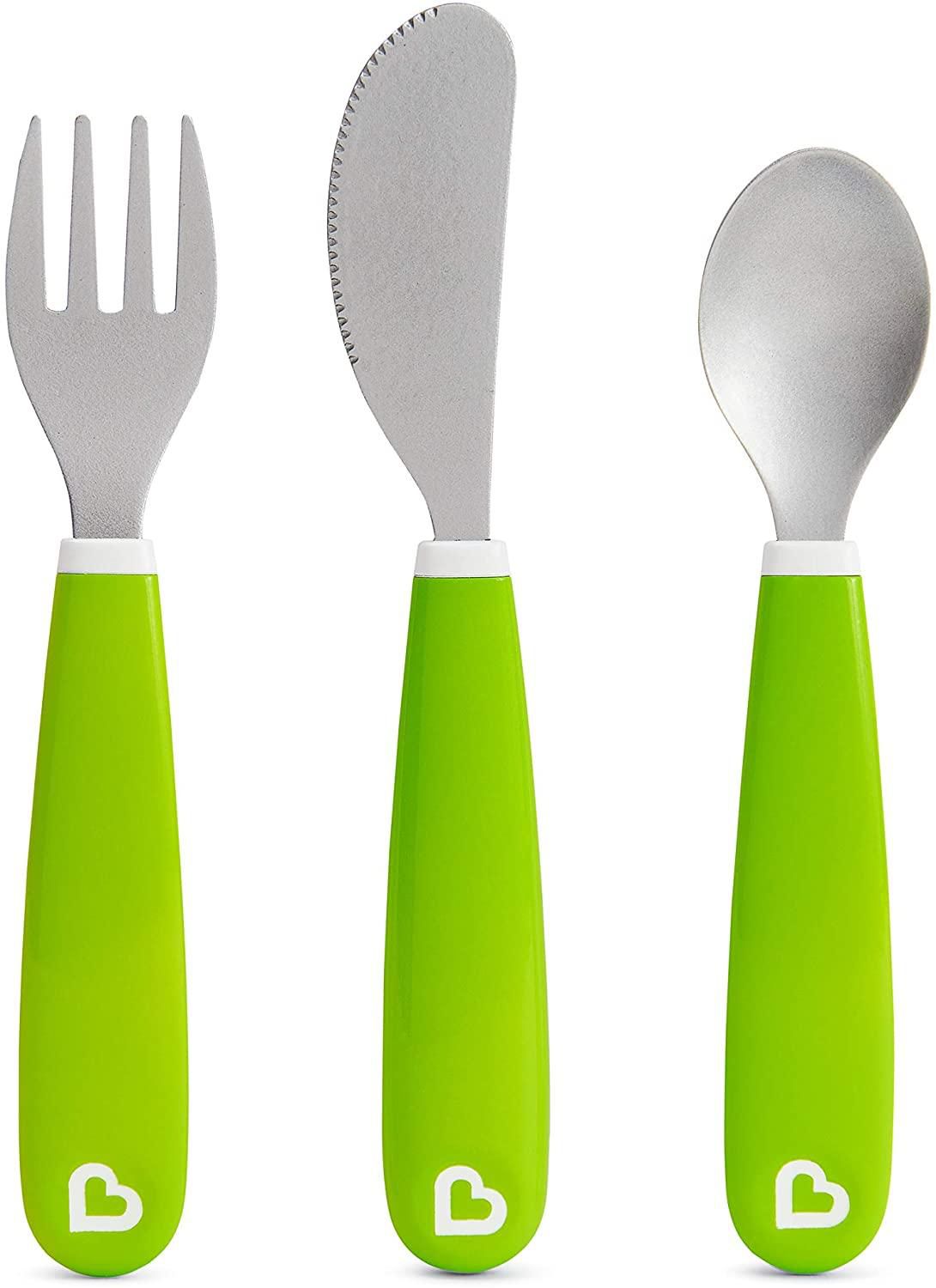 Cutlery Kit Green, Munchkin, Green