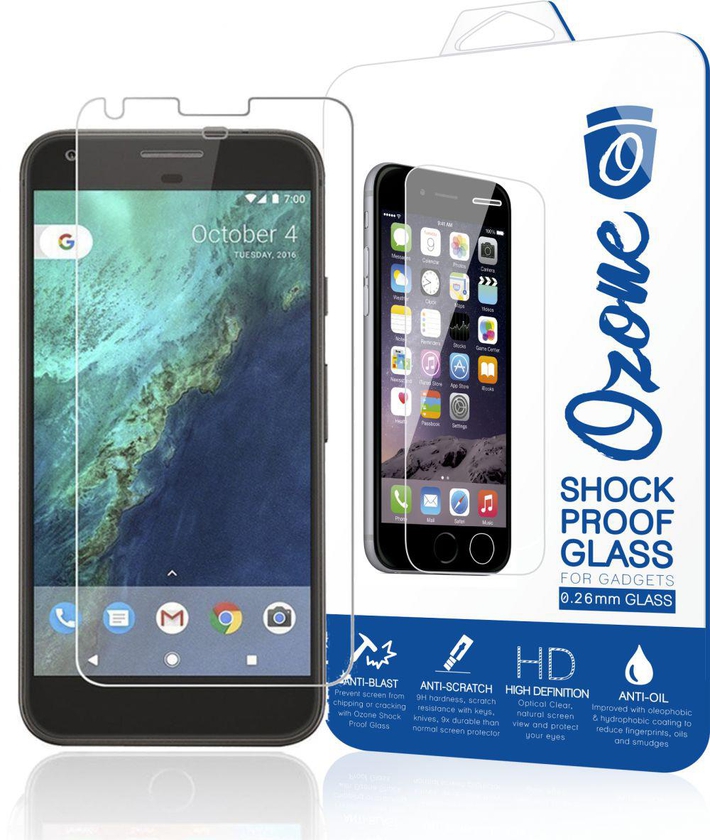 Ozone Google Pixel 2.5D Full Cover Shock Proof Tempered Glass Screen Protector