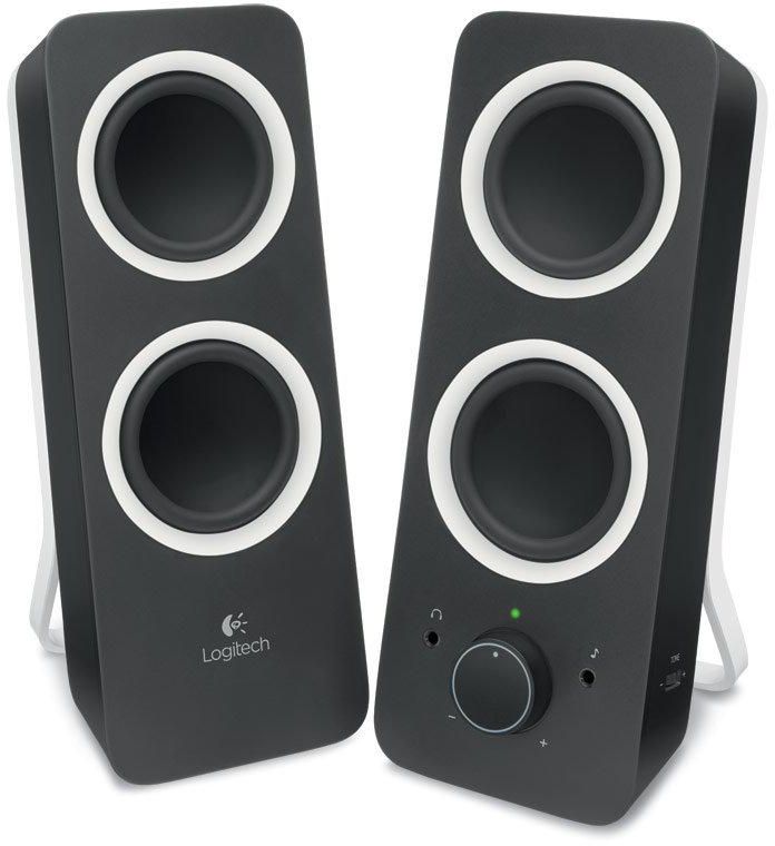 Logitech Multimedia Speakers Z200 with Stereo Sound for Multiple Devices Black