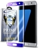 Prime Real Curved Glass Screen Protector for Samsung Galaxy S7 Edge - Blue