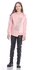 Ktk Pink Sweatshirt With Fur Details For Girls