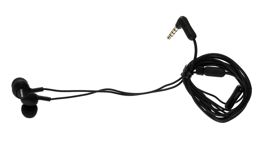 Remax stereo earphone with Mic, Black