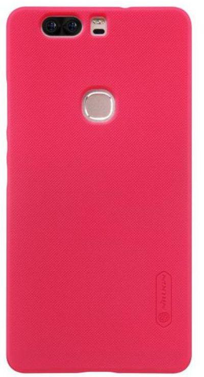 Super Frosted Shield Back Case With LCD Protector For Huawei Honor V8 Red