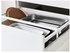 METOD / MAXIMERA خزانة عالية للفرن+باب/2أدراج, أبيض/Bodbyn أبيض-عاجي, ‎60x60x200 سم‏ - IKEA