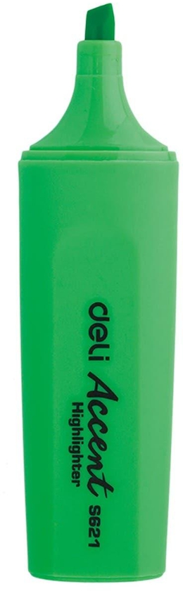 Get Deli ES621 Highlighter Color Box - Green with best offers | Raneen.com