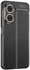 جراب Huawei Nova 10 SE ، كفر مضاد للانزلاق بتصميم ليتشي ، جراب نحيف لامتصاص الصدمات - أسود