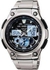 Casio Men's Black Ana-Digi Dial Stainless Steel Band Watch [AQ-190WD-1AV]