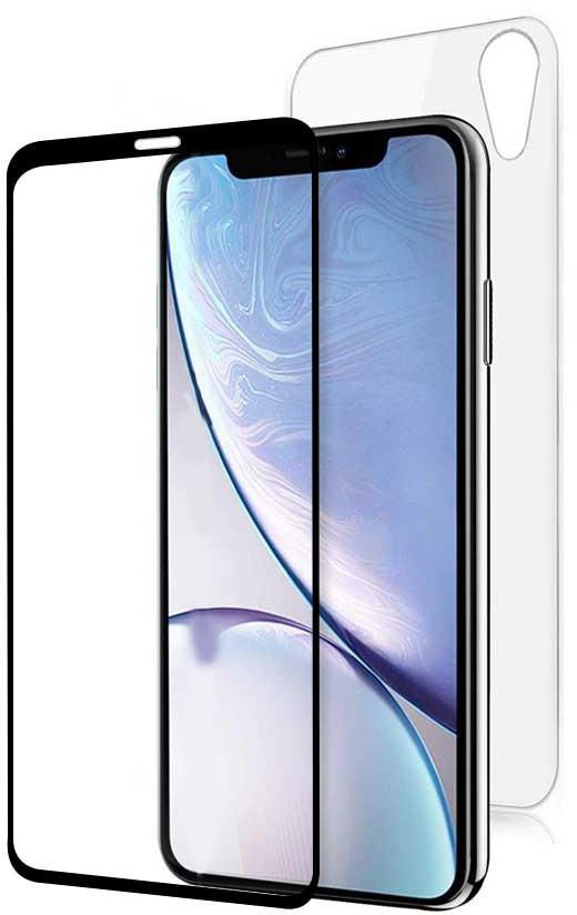 Margoun Back and 3D Front Tempered Glass Screen Protector for Apple iphone XR ( 6.1 inch)