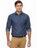 D'Indian CLUB Denim Cotton Men's Full Sleeve Casual Blue Printed Shirt Size XXL