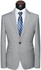 b'Men Suits, One Button Suits, Business Suits, Formal Suit, Blue, Grey'