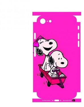 Printed Back Phone Sticker With The Edges for iphone 7 Plus Animation Snoopy From Peanuts