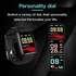 [New Version Smart Watch for Mens] ID116 Plus Bluetooth Smart Fitness Band Watch with Heart Rate Activity Tracker Waterproof Body, Calorie Counter, Blood Pressure(1), OLED Touchscreen