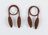 Deals For Less - Curtain Tieback , Curtain Holder , Brown  Color