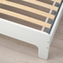 SLÄKT Ext bed frame with slatted bed base - white 80x200 cm