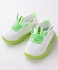 Babyoye Sports Shoes With Lace Up Closure - Green & White