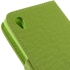 حافظة جلدية قابلة للطي من قماش ام ال تي كروس لهواتف سوني اكسبيريا Z5 بريميوم/دول - اخضر