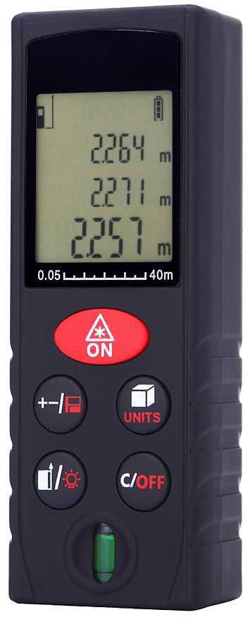 Mini Handheld Digital Laser Distance Meter High Precision - 2 Sizes (Black)