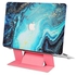 Channel Pattern Protective Case Cover With Stand For MacBook Pro 13-Inch Multicolour