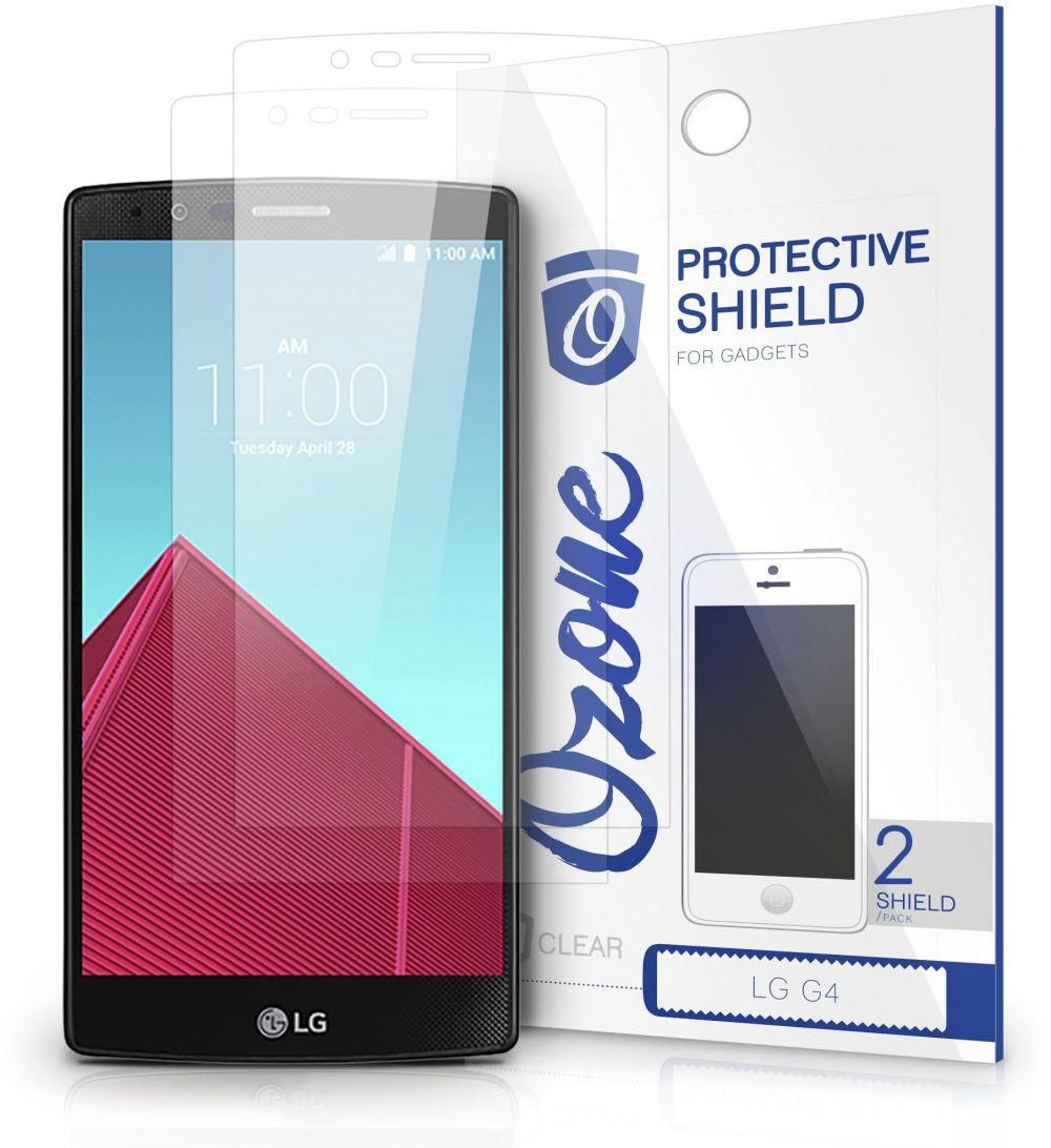 OZONE Crystal Clear HD Screen Protector Scratch Guard for LG G4 (Pack of 2)