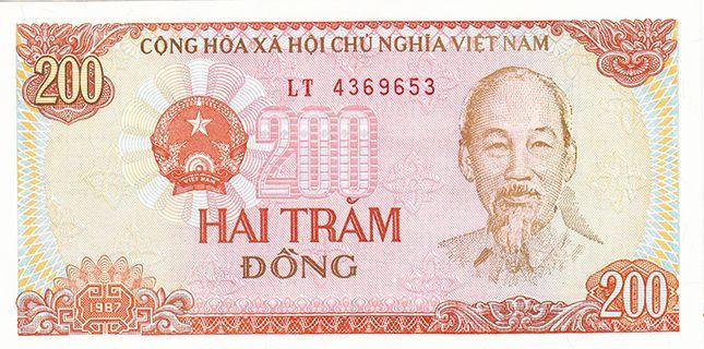 200 دونج  دولة فايتنام سنة 1987 انسر