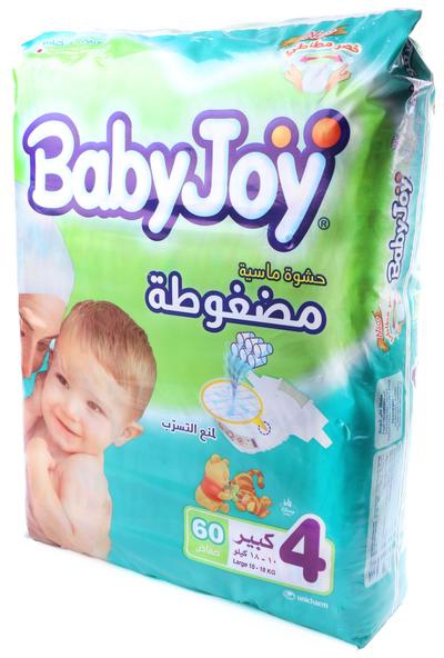 Babyjoy Baby Diapers size 4 60 Piece