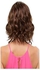 A Short, Wavy Synthetic Wig In A Modern Style With A Side Parting For Women And Girls, Brown