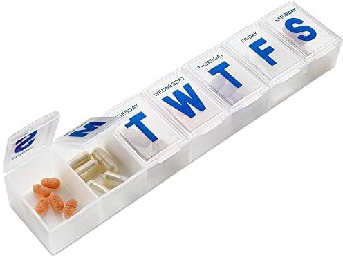 MEDca Weekly Pill Organizer, 7-Day Pill Planner Extra Large