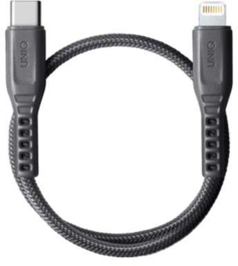 Uniq Flex Strain Relief USB-C To Lightning Cable - 30 cm - Charcoal