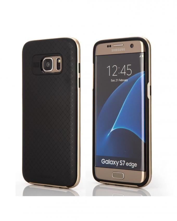 Generic iPaky Luxury Hybrid case for Samsung Galaxy S7 Edge - Gold