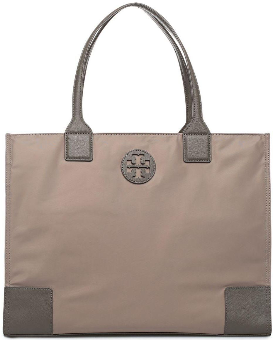Tory Burch 41159800-040 Packable Ella Tote Bag for Women - Nylon, French Gray