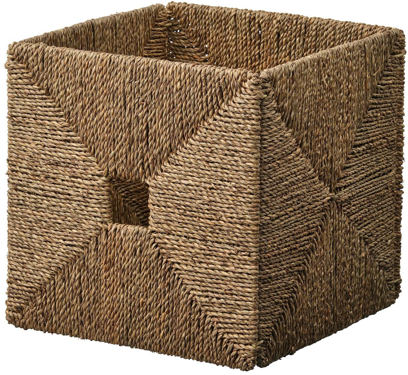 KNIPSA Basket - seagrass 32x33x32 cm