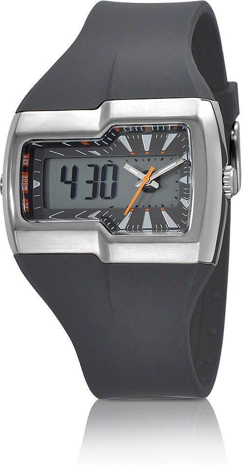 Hype Watch for Men , Analog and Digital , Rubber Band , Grey , 06AD123-0CCZ-T1