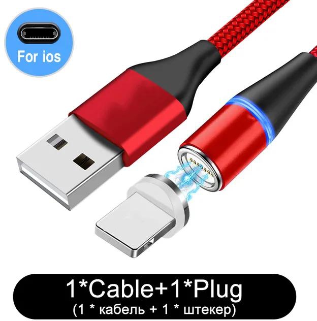 3A Magnetic Fast Charging Data Sync Micro USB Type C Cable For iPhone 13 12 11 Pro Samsung S22 S21 S20 Plus A13 A53 Phone Cable