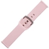 Generic Silicon Classic Waterproof Watch Replacement Strap Compatible For Watch 22 MM - Pink