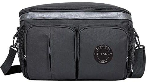 Little Story Stroller Organizer Travel Bag-Black