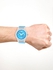 ساعة كيو اند كيو زرقاء  لكلا الجنسين بسوار من البلاستيك - VQ50J011Y