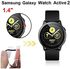 Flexible adhesive with black frame to protect Screen for Samsung Galaxy Watch active 2, 44 mm