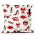 1Pc Decorative Pillowcase Groovy Lipsticks Lip Printed Square Cushion Cover