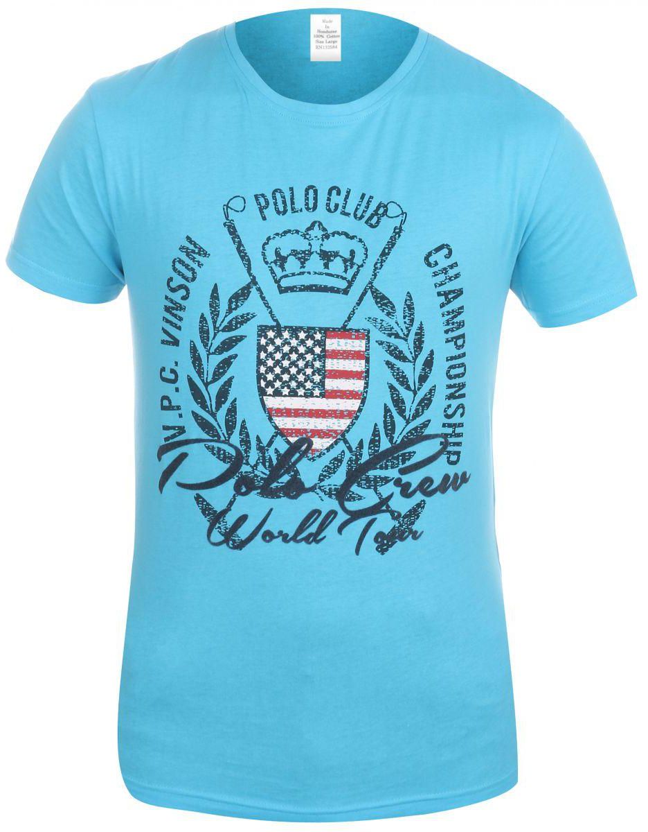 Vinson Polo Club Polo T-Shirt For Men , Size  L , Blue