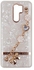 غطاء من السيليكون لهاتف شاومي ريدمي (9)، مقاوم للصدمات ، إطار شفاف وسلسلة ذهبية خلفية