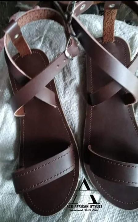 Fashion Ladies Flat Open Sandals Leather Shoes