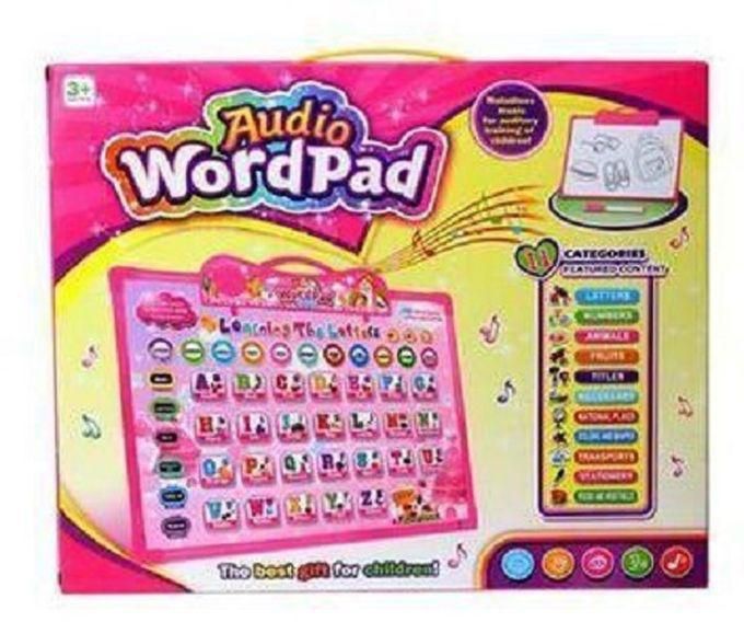Multifunctional Audio Wordpad For Children With Detachable Card Sound And Music