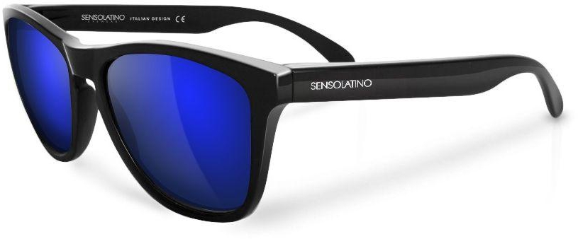 SensoLatino Wayfarer Blue Lens Black Frame Sunglasses for Women's, Men's SL-05