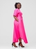 Ladies Fashion Long Maxi Dress High-low Design-Pink