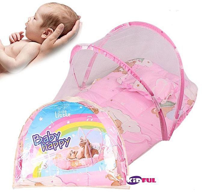 Aworky Limited Portable & Foldable Baby Bassinet /net- Pink