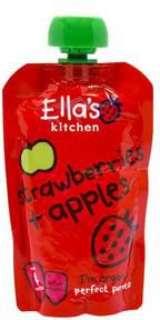 Ella's Organic Baby Food Strawberries + Apples 120 g