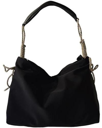Dafape Women Tote Bag Shoulder Bags, Large Handbag Hobo Purses Satchel Crossbody Bags Bucket Bags Wallet Bag for Work Party Classic Fashion Zipper Adjustable Strap (Black)