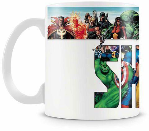 Creative Albums 1117-233 Mug with Marvel Design and the name of Sherif