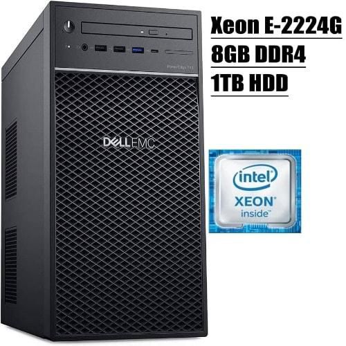 Power Edge T40 Server - Btx Intel Xeon E-2224g - 3.5ghz -8GB RAM - 1TB HDD -Dvd Burner - No Os